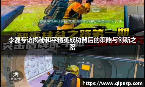 李磊专访揭秘和平精英成功背后的策略与创新之路