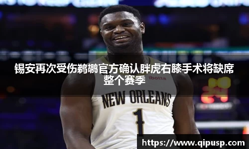 锡安再次受伤鹈鹕官方确认胖虎右膝手术将缺席整个赛季